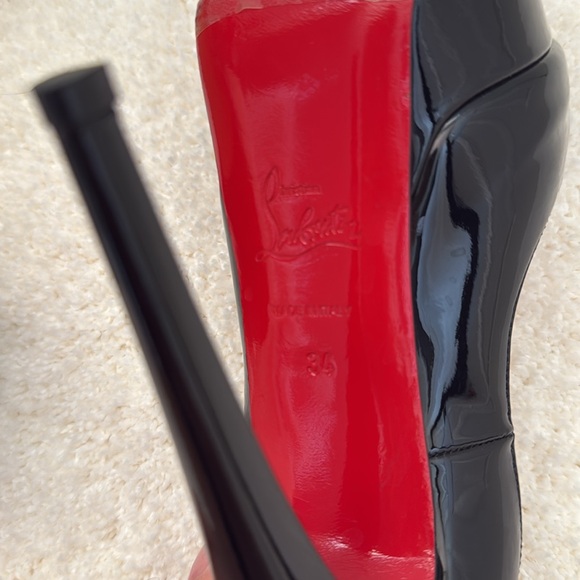 AUTHENTIC NEW Christian Louboutin Lady Peep Black - Picture 6 of 9